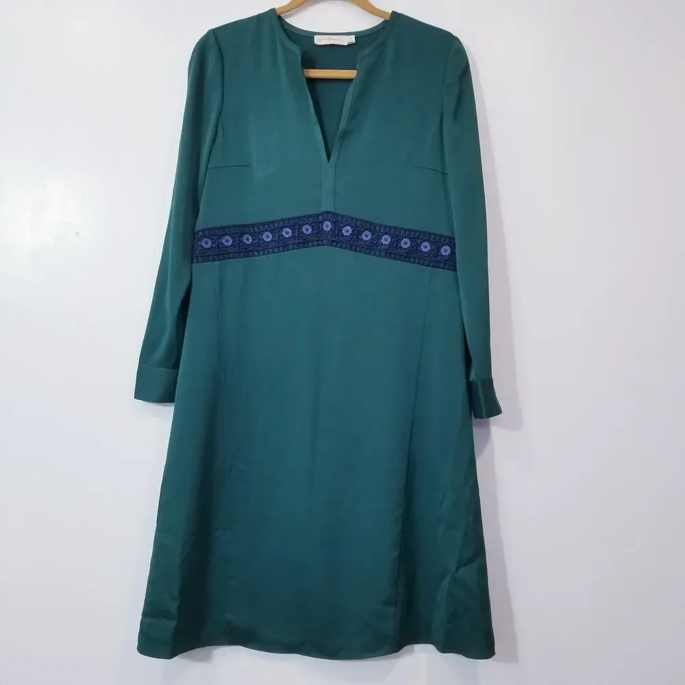 Tory Burch | Dresses | Tory Burch Green Long Sleeve Shift Dress Crochet Waist Details | Poshmark Tory Burch | Dresses | Tory Burch Green Long Sleeve Shift Dress Crochet Waist Details | Poshmark